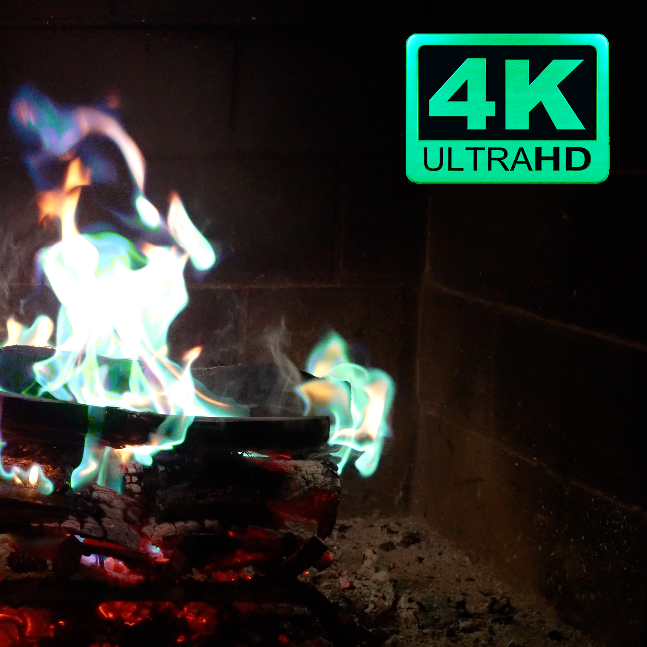 e14 – 🔥Aquawizard Presents🔥: Yule Log Real Burning Fireplace 96kbps 🔥 With GENUINE Blue Aquaflames Sound 🔵 (3.8 HOURS RADIO EDITION)